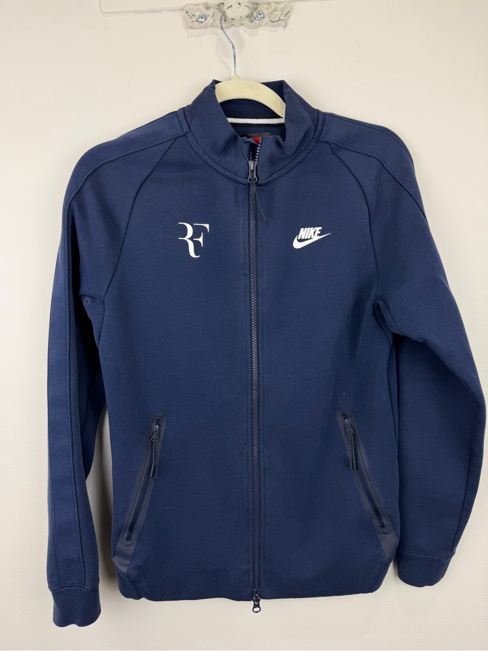 Nike Roger Federer RF Premier Tech Fleece Tennis Jacket Navy Men’s XS